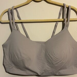 Avia Womens XXXL Strappy Back Padded Sports Bra New Gray Pullover Plus